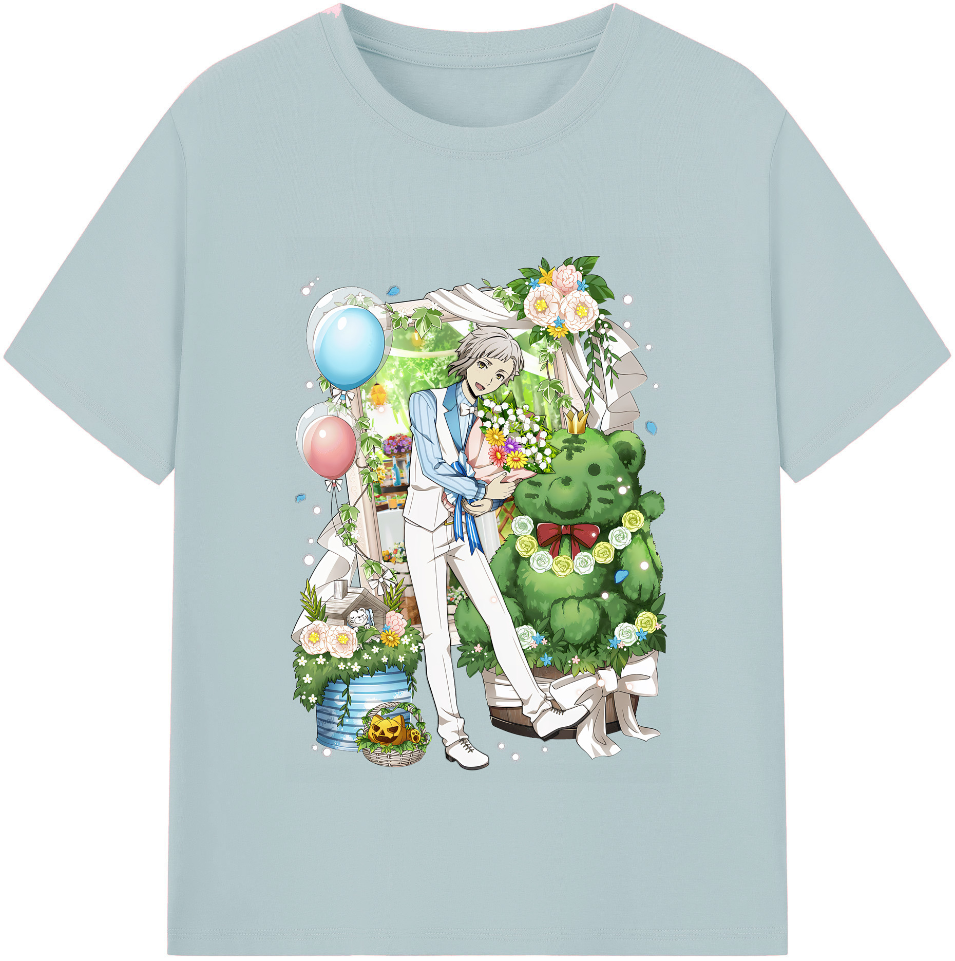 （画像用） 文豪ストレイドッグス Bungo Stray Dogs 綿100％半袖Tシャツ（フロントプリント）